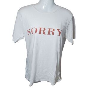 URBAN OUTFITTERS Sorry Not Sorry Tshirt S